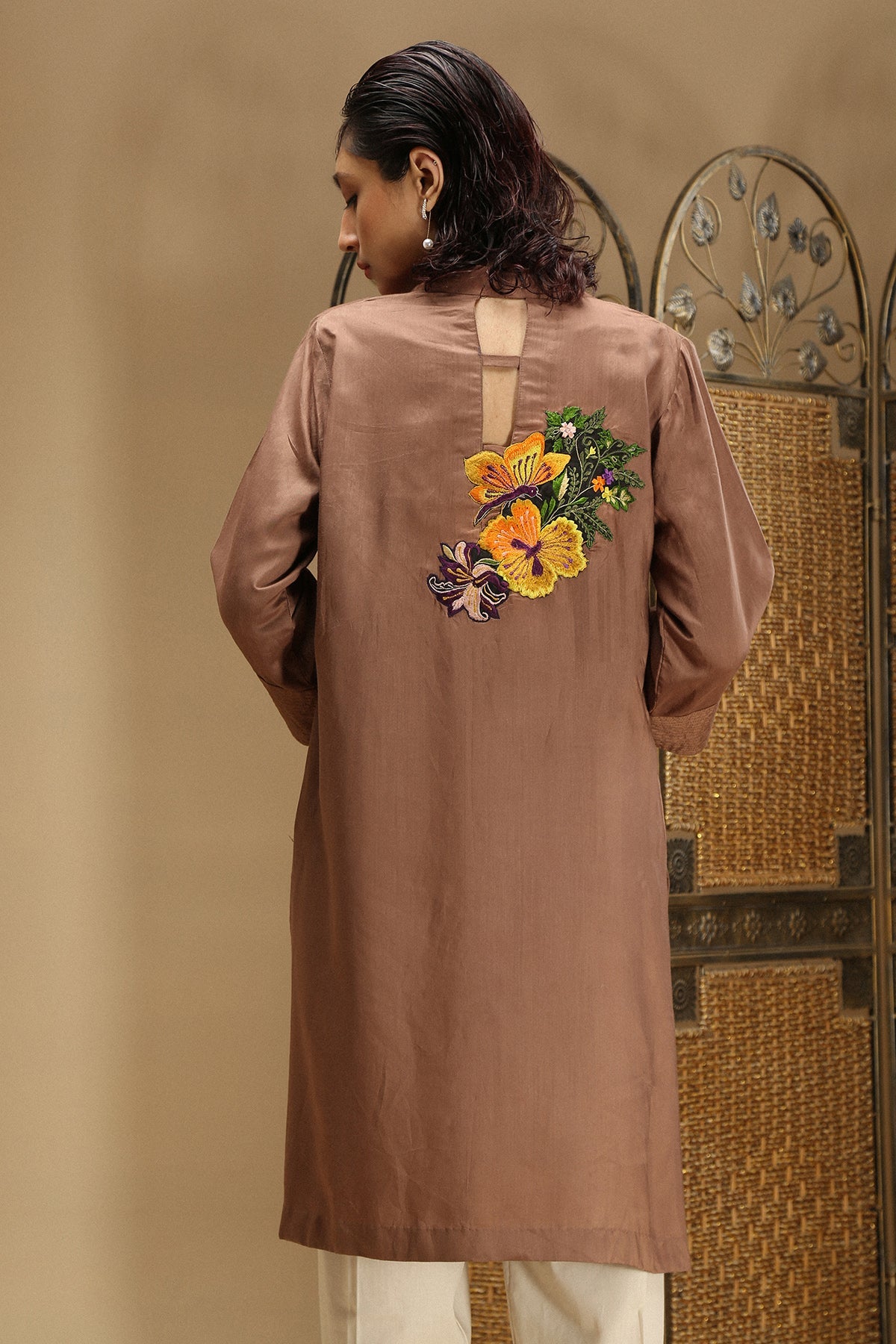 Enchanted shirt with embroidered front and back