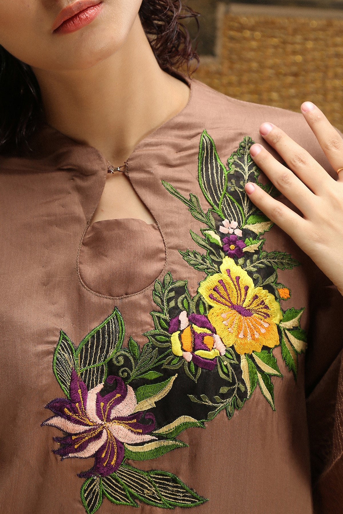 Enchanted shirt with embroidered front and back